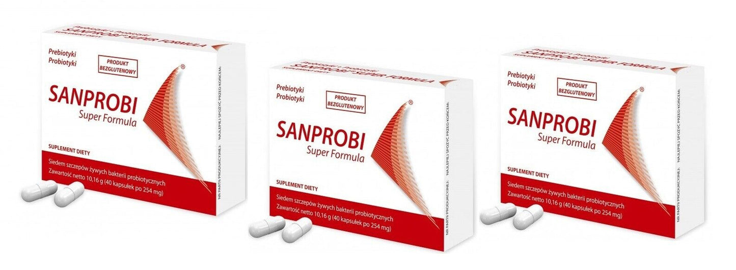 SANPROBI Super Formula (Probiotic, Prebiotic Set) 40 / 60 Capsules