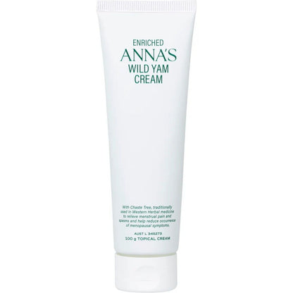 NEW Anna'S Wild Yam Cream 100G Annas (Her) Menstrual & Menopausal Symptoms