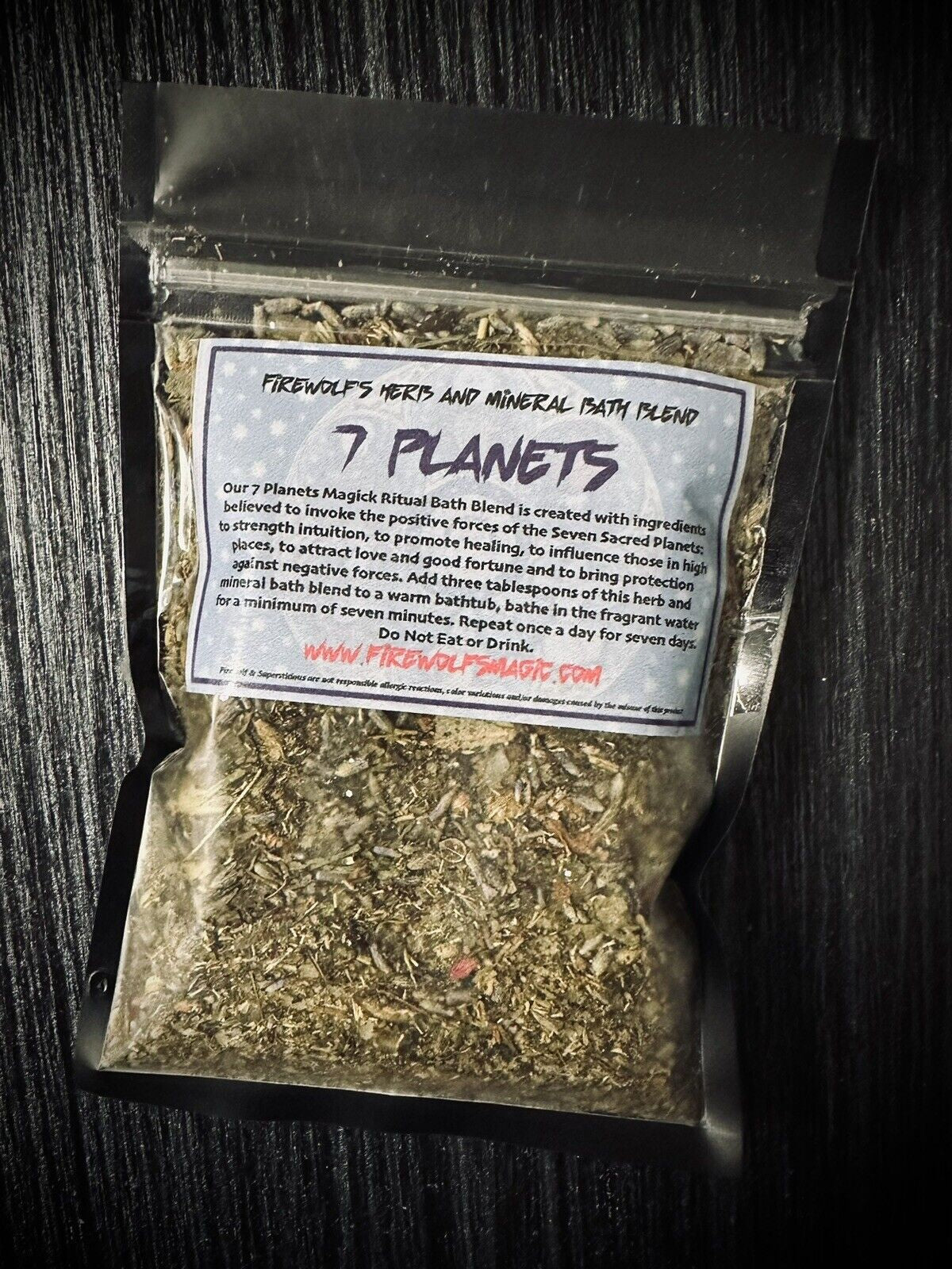 7 Planets Magick Herb & Mineral Bath (Handmade, Organic, Witchcraft, Hoodoo)