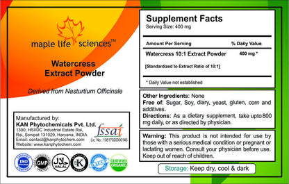 Watercress 10:1 Extract Powder Sulforaphane Nasturtium Officianale