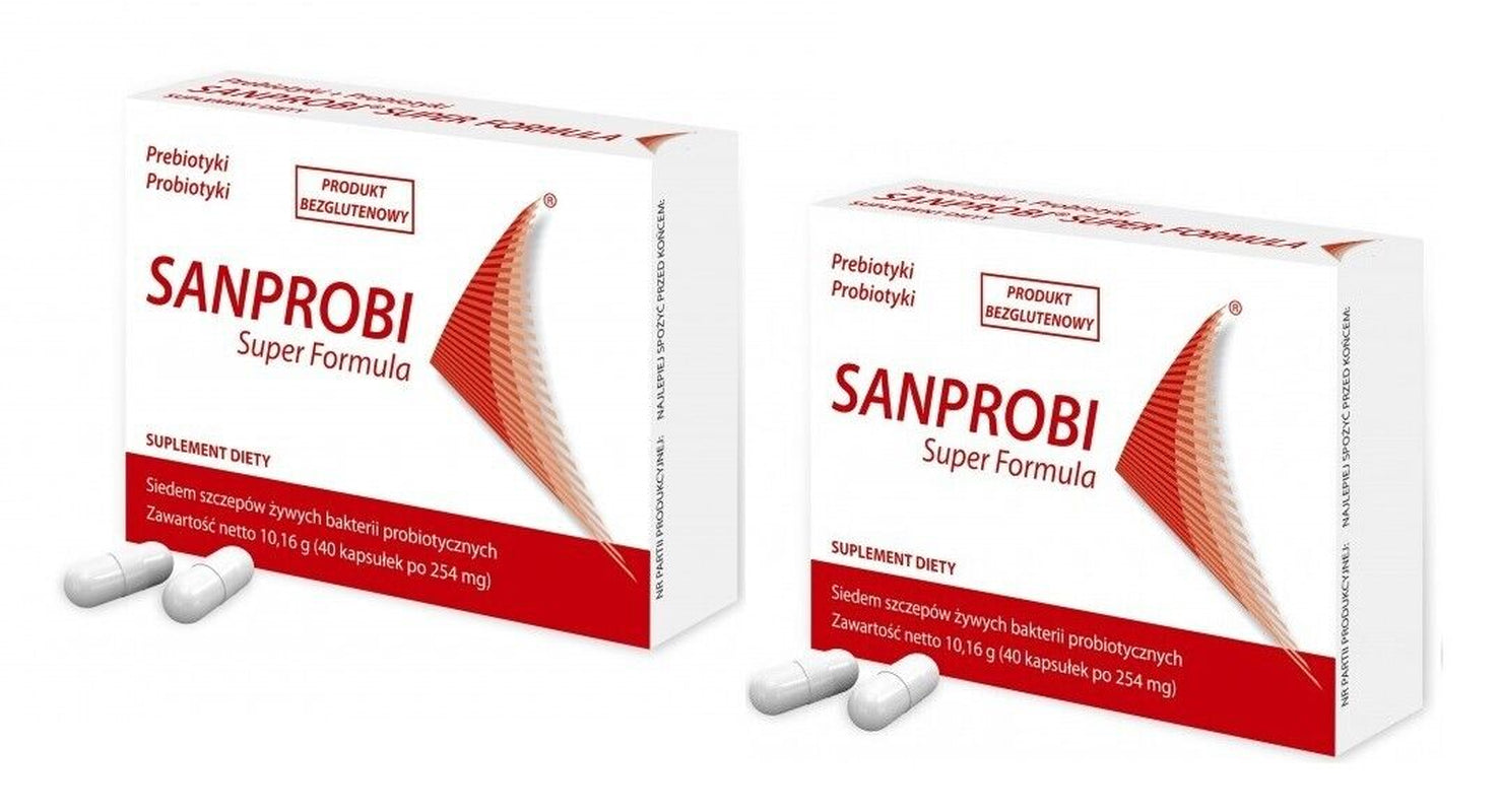 SANPROBI Super Formula (Probiotic, Prebiotic Set) 40 / 60 Capsules