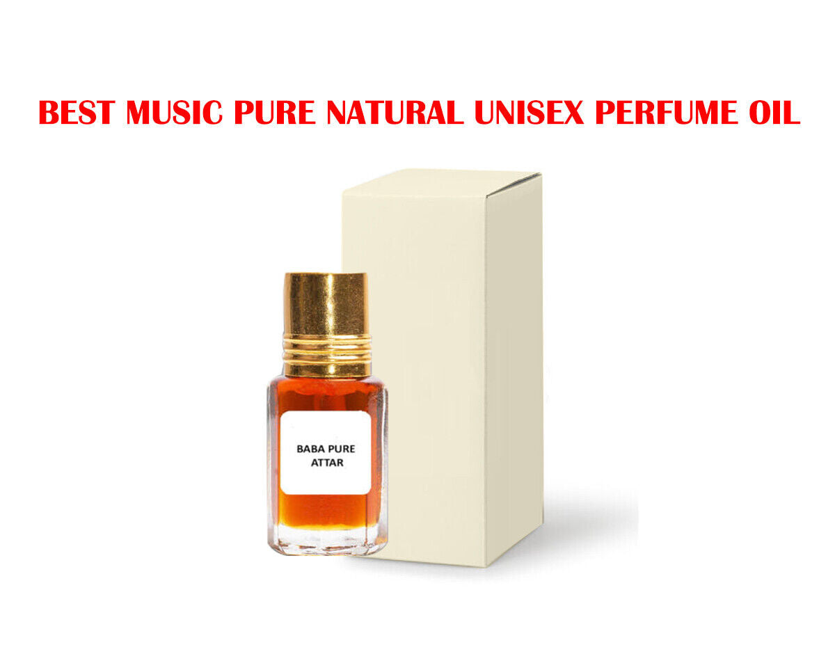 BEST MUSIC PURE NATURAL UNISEX PERFUME OIL ATTAR PURE ORGANIC from INDIA