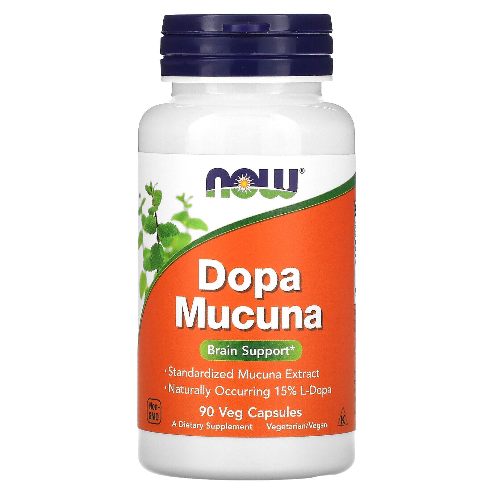 Now Foods Dopa Mucuna 90 Veg Capsules GMP Quality Assured, Kosher, Vegan,