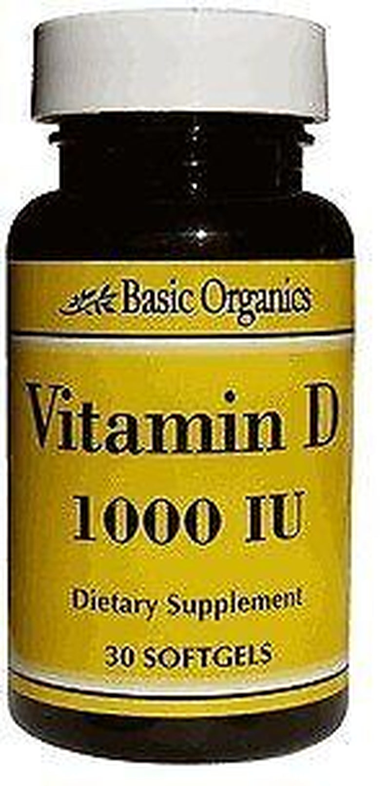 Basic Organics Vitamin D3 1000 IU 60 Softgel