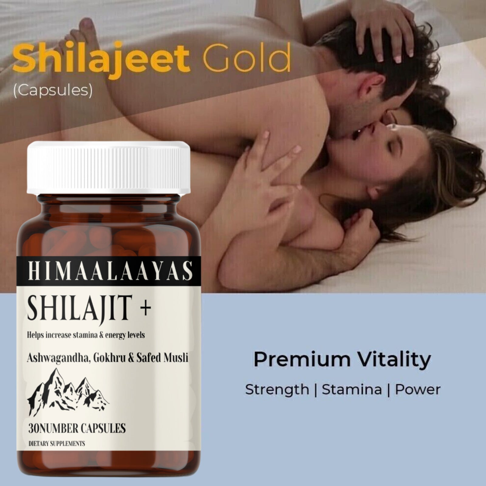 Pure Himalayan Shilajit USA Platinum Quality Fresh Organic 1000Mg 30CAPS