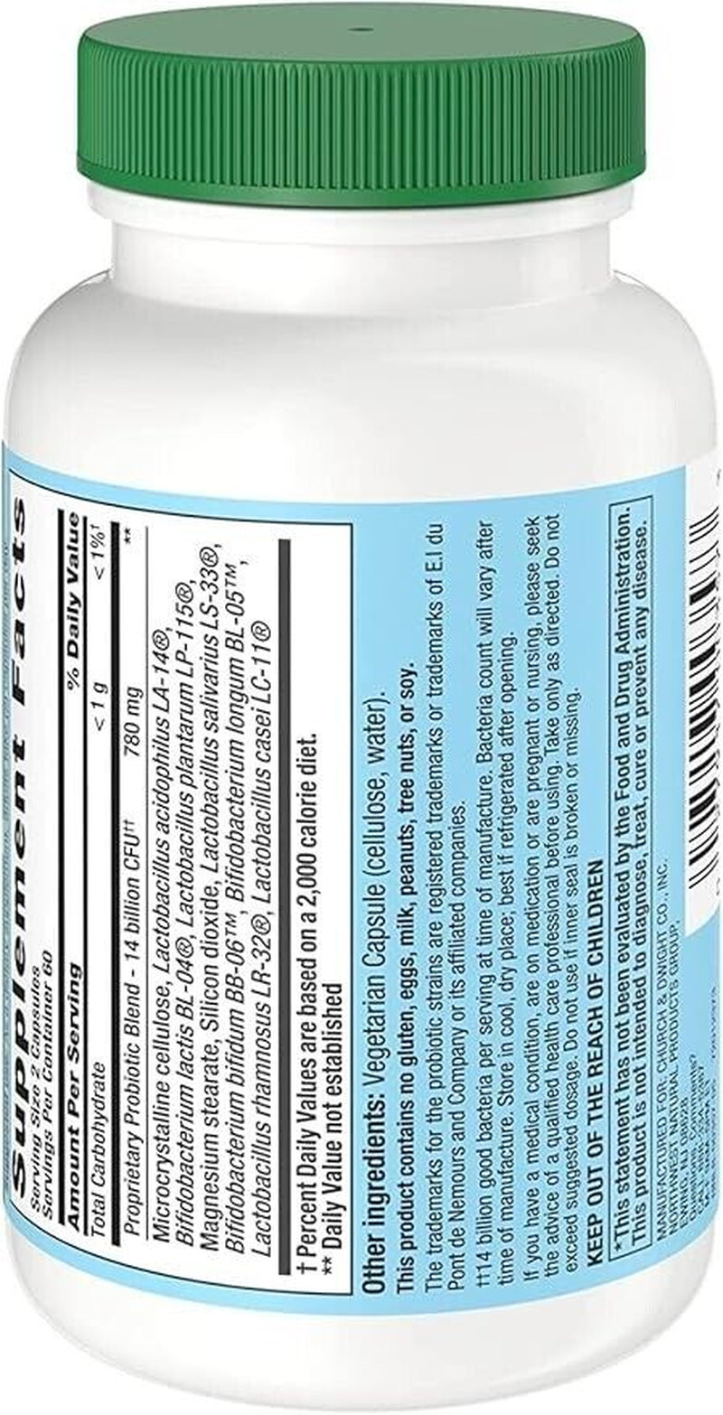 Nutrition Now PB 8 Probiotic Vegetarian Acidophilus Caps, 120-Ct