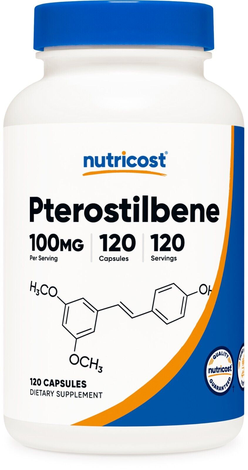 Nutricost Pterostilbene 100Mg, 120 Capsules, Non-Gmo & Gluten Free