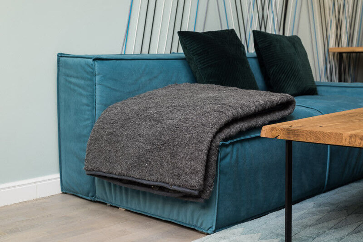 Merino Wool Pure Blanket WOOLMARK 100% Warm Throw