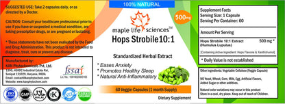 Hops Strobile Extract Capsules 10:1 Humulus Lupulus Hops Flavone Xanthohumol