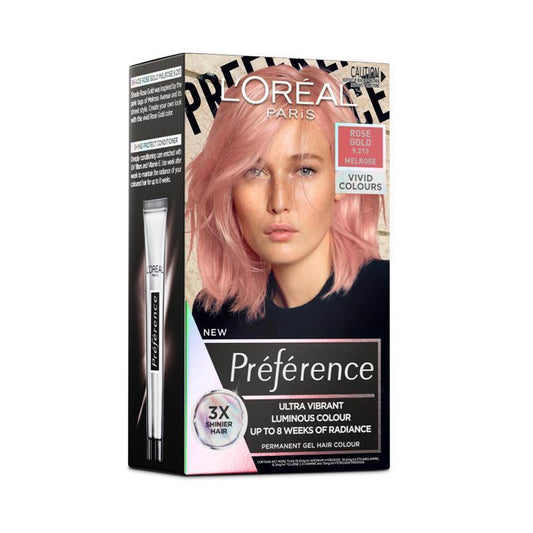 L'Oreal Paris Preference Vivids Permanent Hair Colour 9.213 Melrose (Rose Gold)