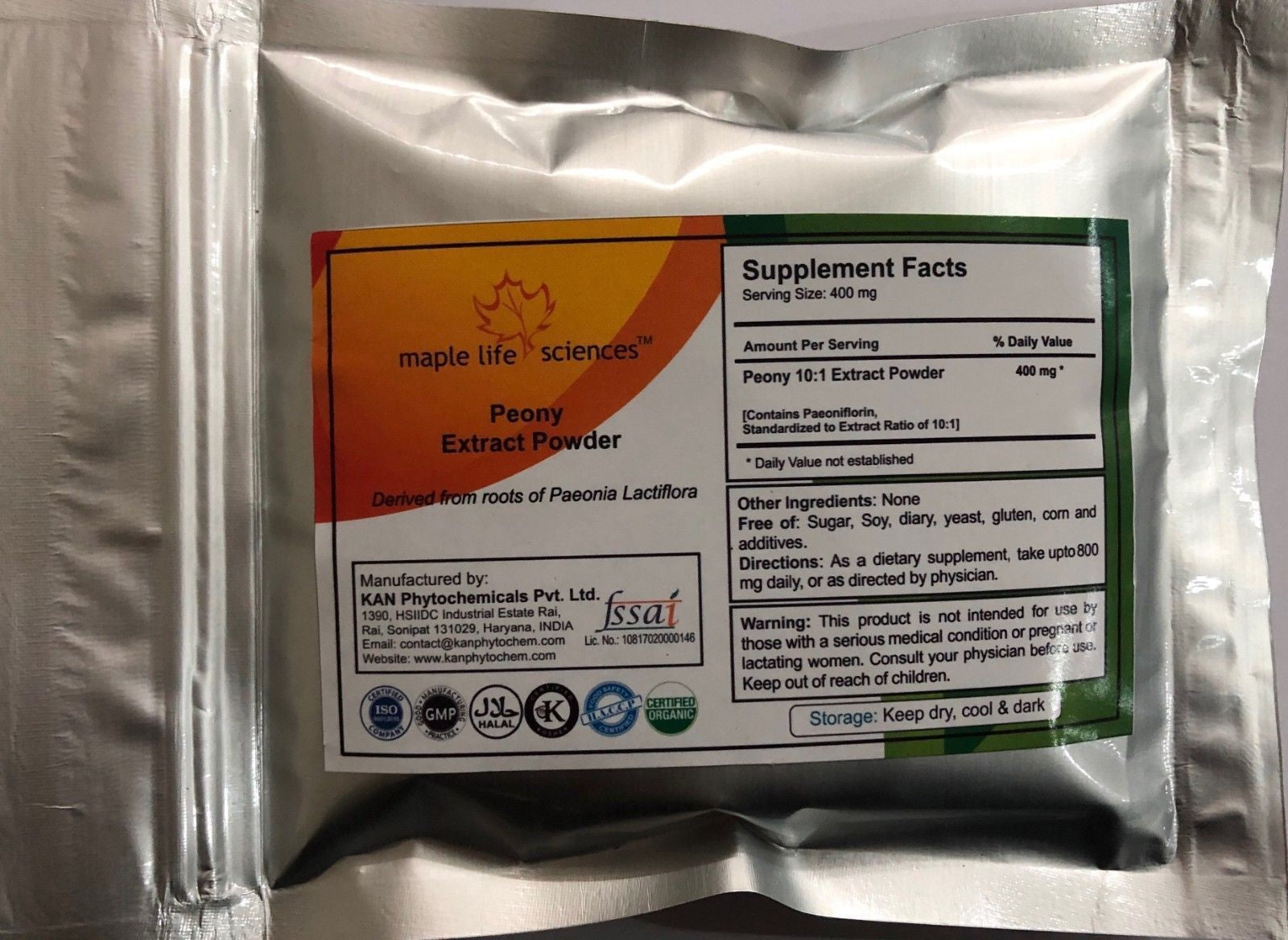 Peony 10:1 Extract Powder Paeonia Lactiflora Paeoniflorin PMS