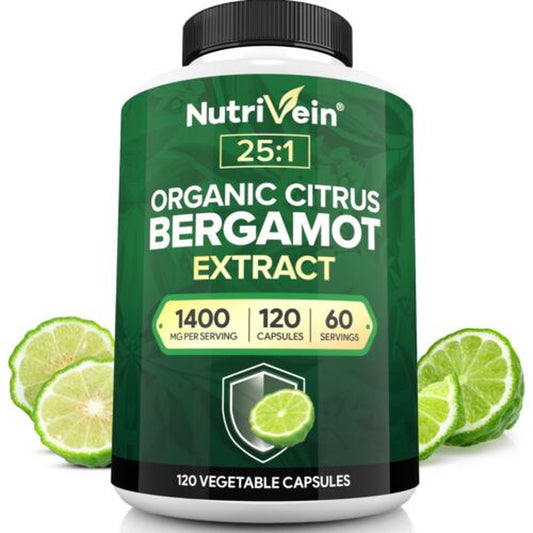 Organic Citrus Bergamot Capsules, Maintains Cardiovascular Health&Glucose Levels