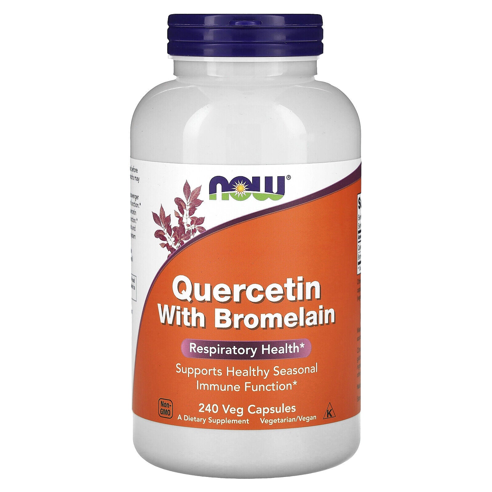 Now Foods Quercetin with Bromelain 240 Veg Capsules GMP Quality Assured, Kosher,