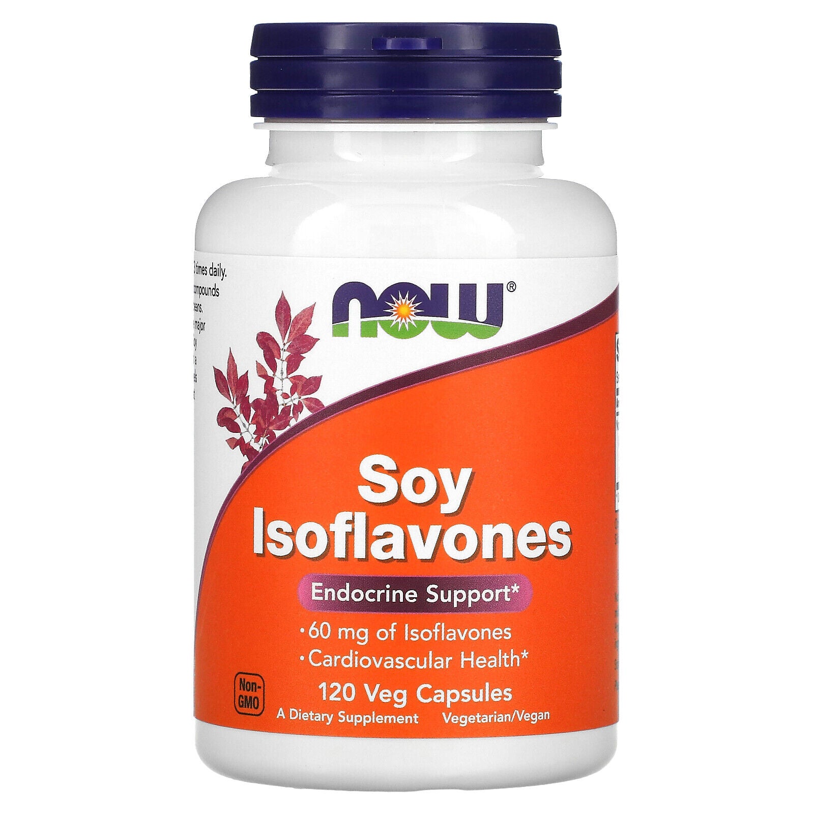 Now Foods Soy Isoflavones 120 Veg Capsules GMP Quality Assured, Vegan,