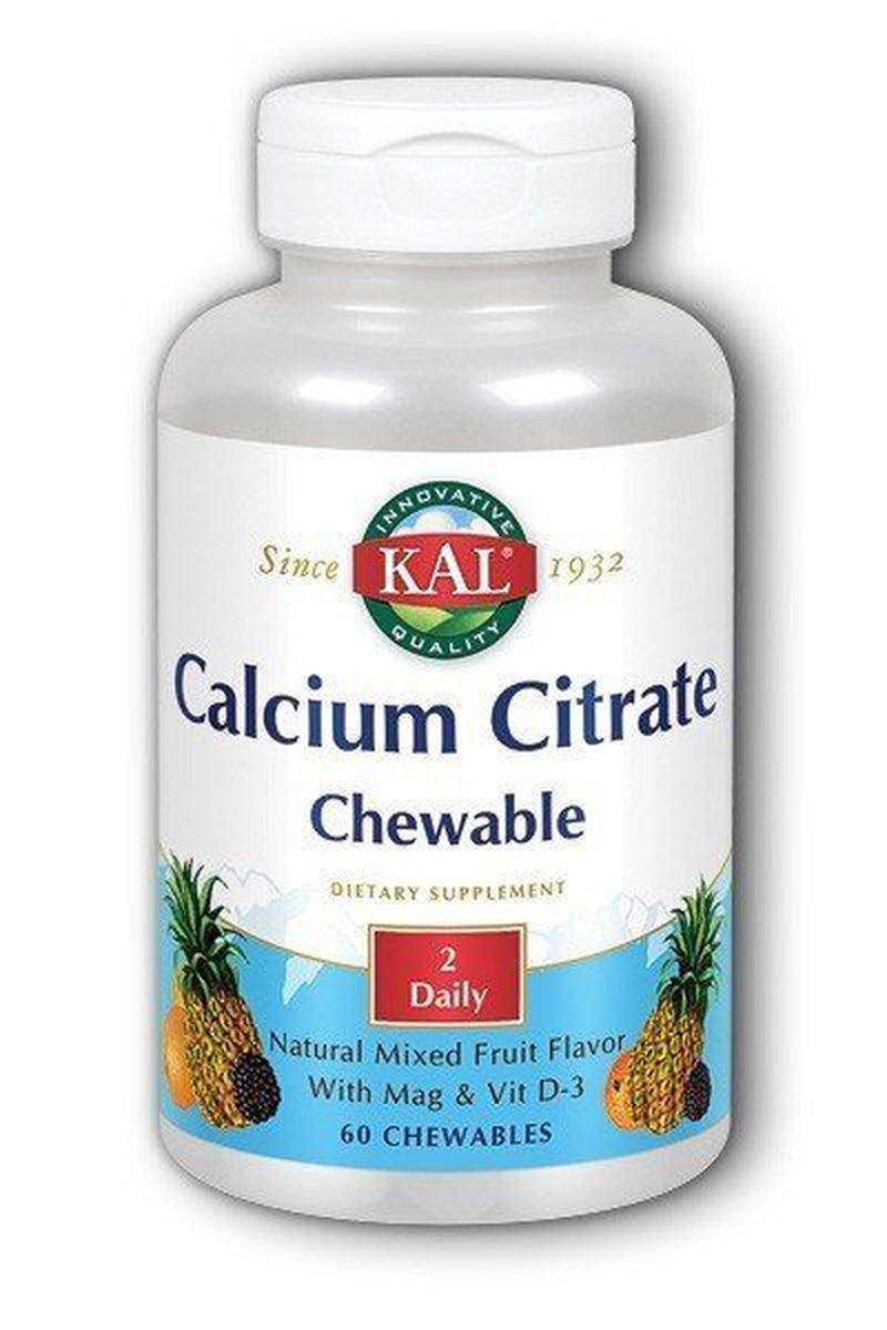 Kal Calcium Citrate Chewable 60 Chewable