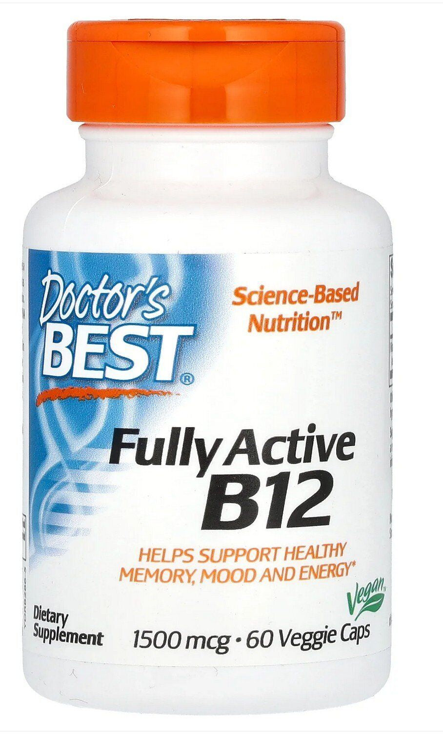 Doctors Best Fully Active B12 1500Mcg 60 Vegcap