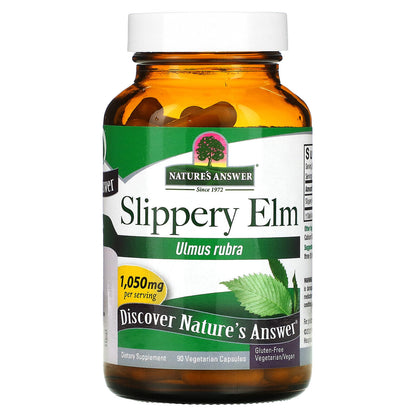 Slippery Elm, 1,050 Mg, 90 Vegetarian Capsules (350 Mg per Capsule)