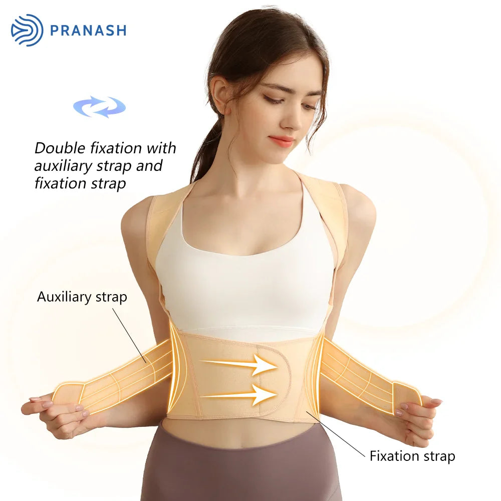 Fully Adjustable Back Brace Support/ Posture Corrector