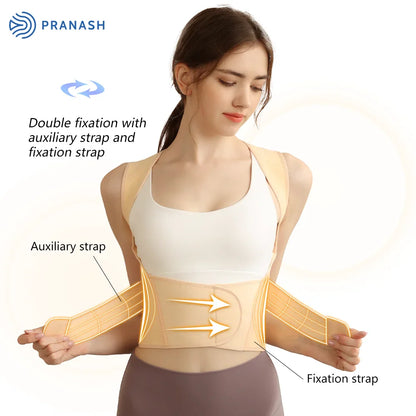 Fully Adjustable Back Brace Support/ Posture Corrector