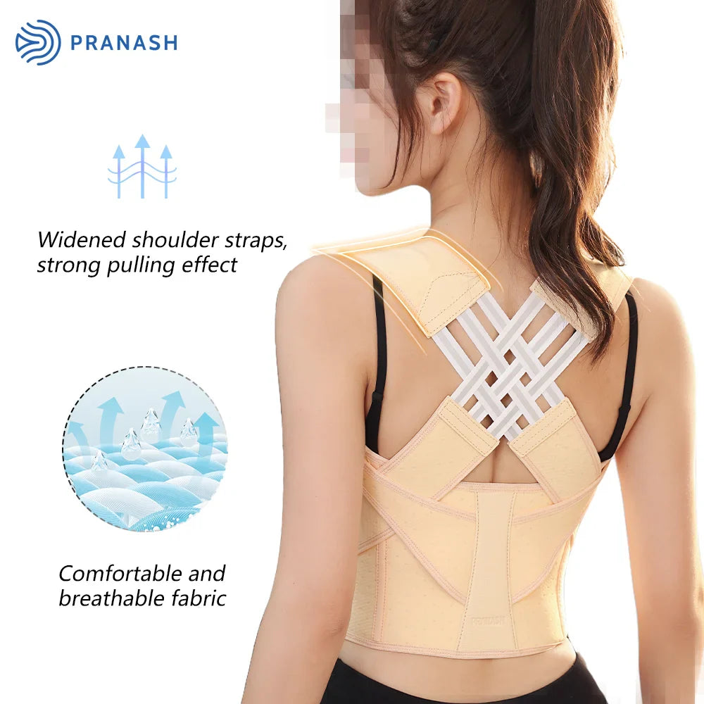 Fully Adjustable Back Brace Support/ Posture Corrector