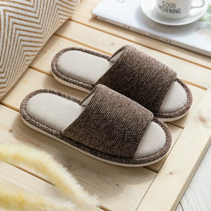 Hemp Slippers Male Cotton Insole