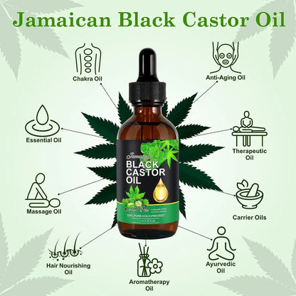 Organic Jamaican Black Castor Oil for Hair Growth 