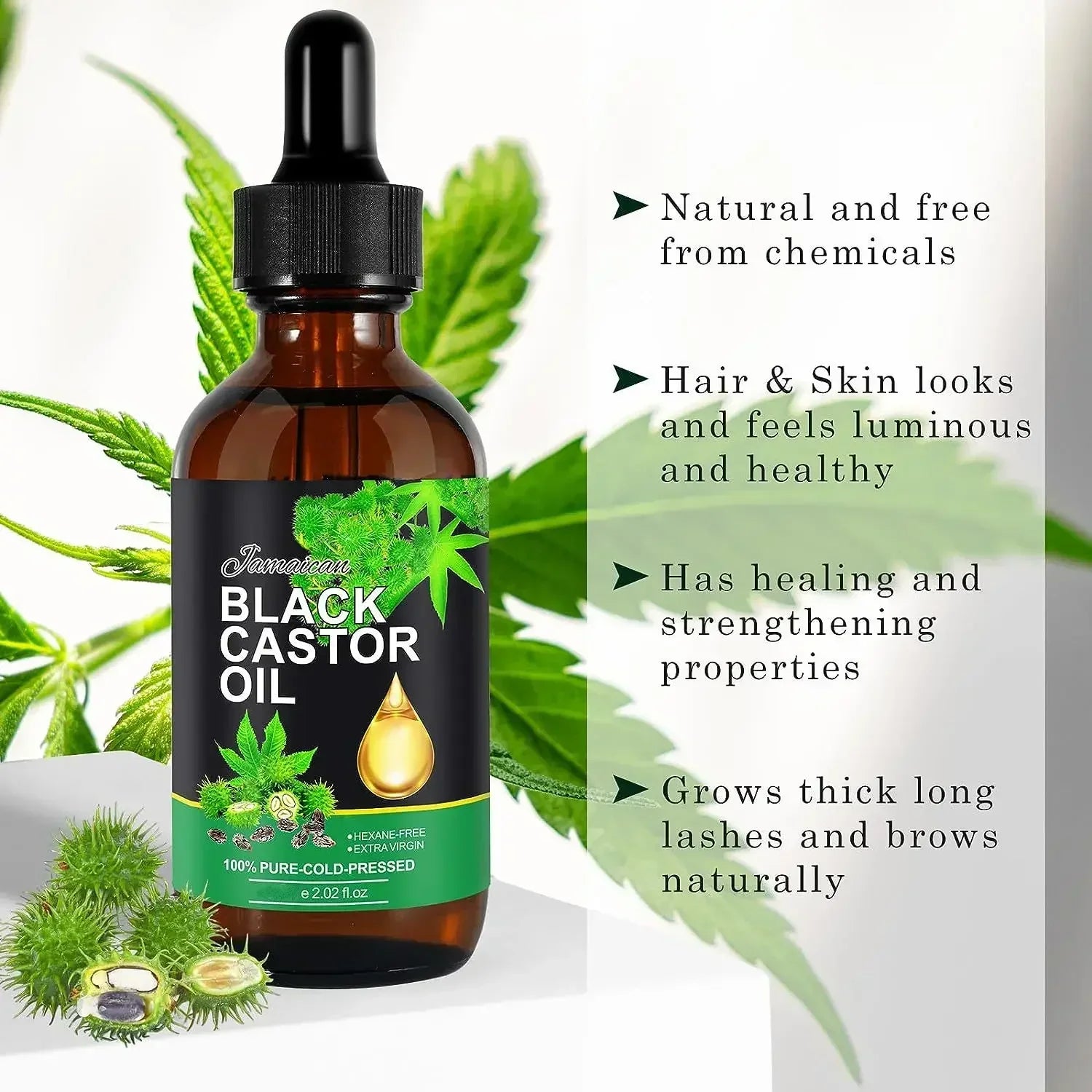 Organic Jamaican Black Castor Oil for Hair Growth 