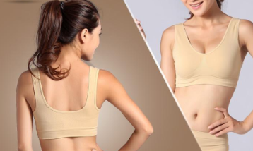 Bamboo Bra Eco Organic Shaper Crop Sports Bra