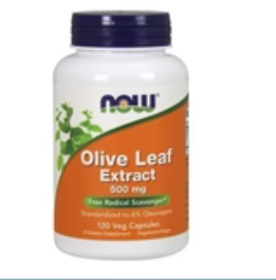 NOW Foods Olive Leaf Extract 500Mg 120 Veg Caps Vegan Herbal Supplement