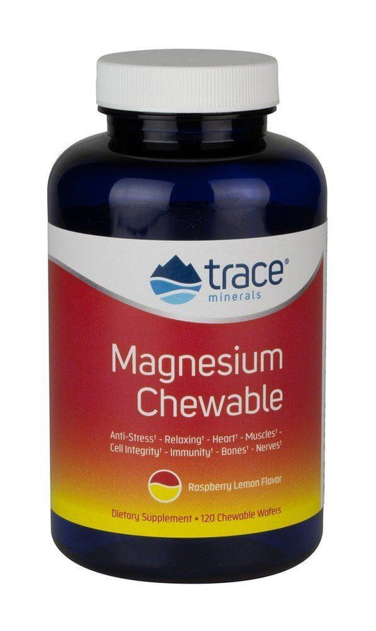 Trace Minerals Magnesium Chewable - Raspberry Lemon 120 Chewable