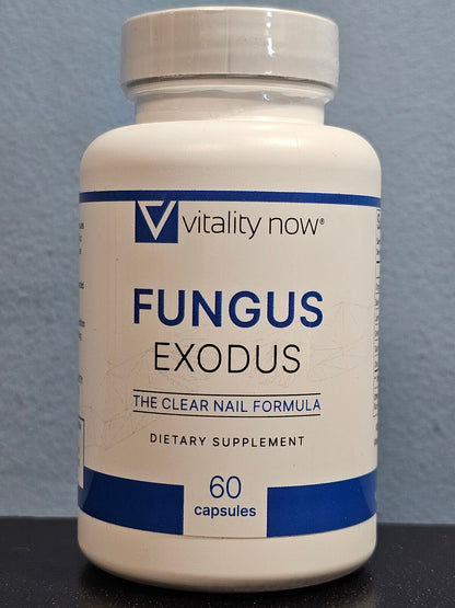 Vitality Now Fungus Exodus the Clear Nail Formula 60 Capsules - New! Exp 3/2026