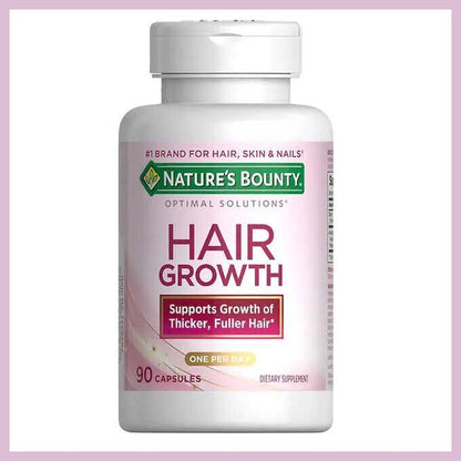 Nature'S Bounty Hair Growth Capsules 90Ct | Thicker Fuller Hair Support, EXP6/25