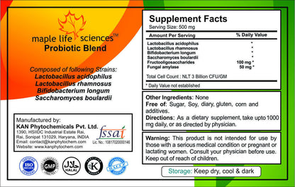 Probiotic Blend of Lactobacillus Acidophilus Rhamnosus Longum Boulardii 7