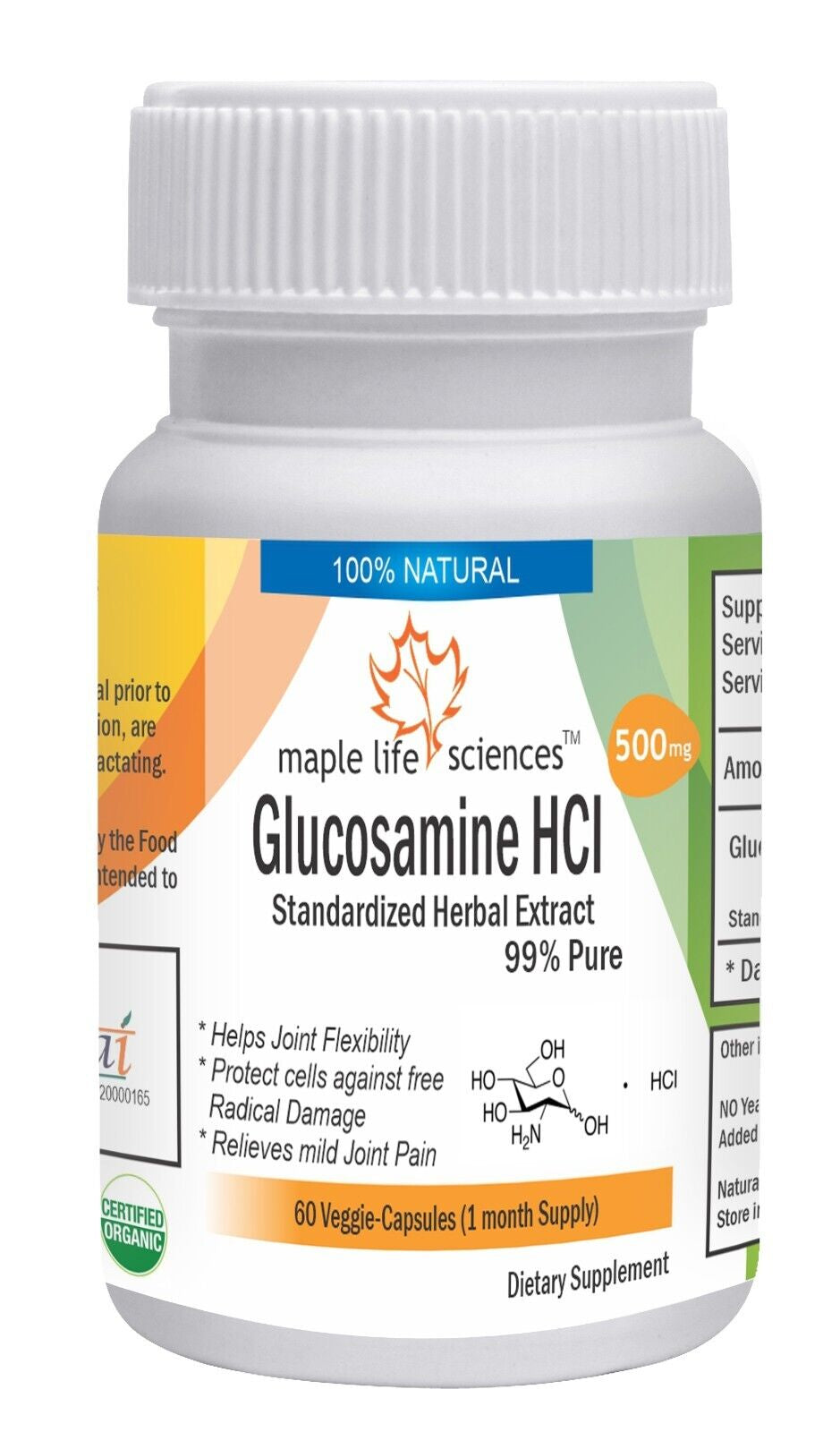 Glucosamine Hcl 99% Pure & High Quality Capsules