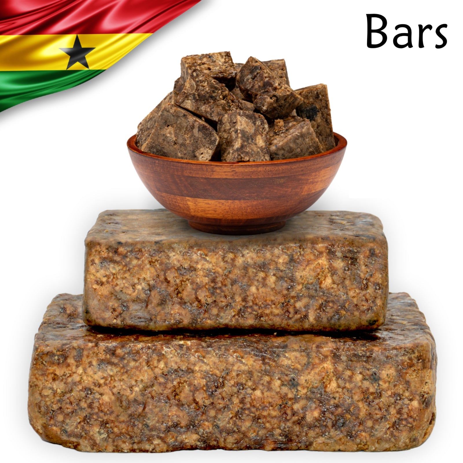 Raw African Black Soap Organic Bar, Paste or Liquid 100% Pure Natural Ghana Bulk