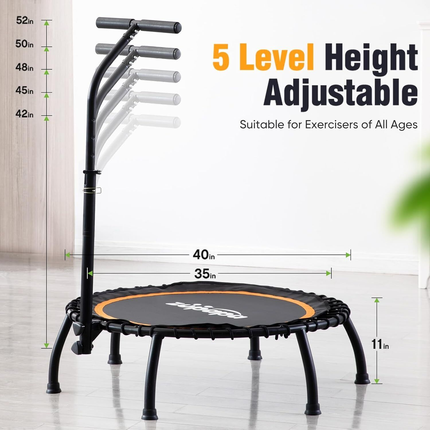 Rebounder (springless, bungee) T-bar