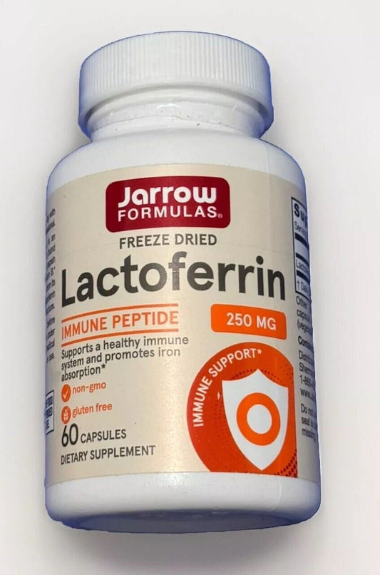 Jarrow Lactoferrin Immune Peptide Freeze Dried 250Mg - 60 Capsules Exp: 09/2025