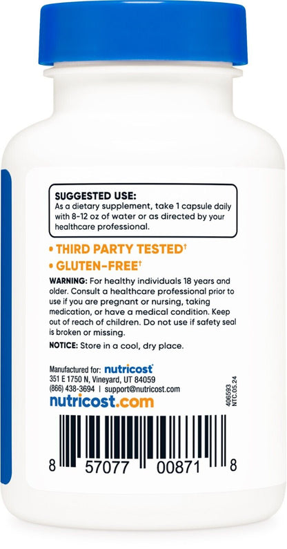 Nutricost Butterbur Extract Capsules (75Mg) 120 Capsules - Gluten Free & Non-Gmo