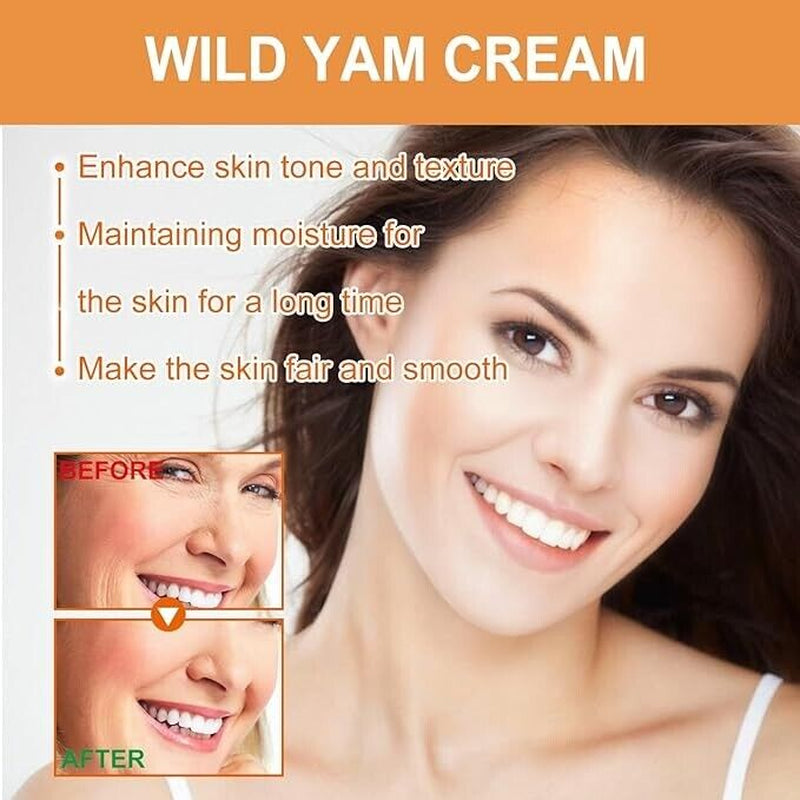 4PCS Wild Yam Cream Hormonal Balance Support for Perimenopause & Menopause