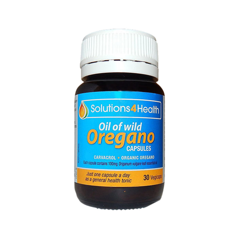 NEW Solutions 4 Health Oil of Wild Oregano 30 Capsules Solutions4Heal