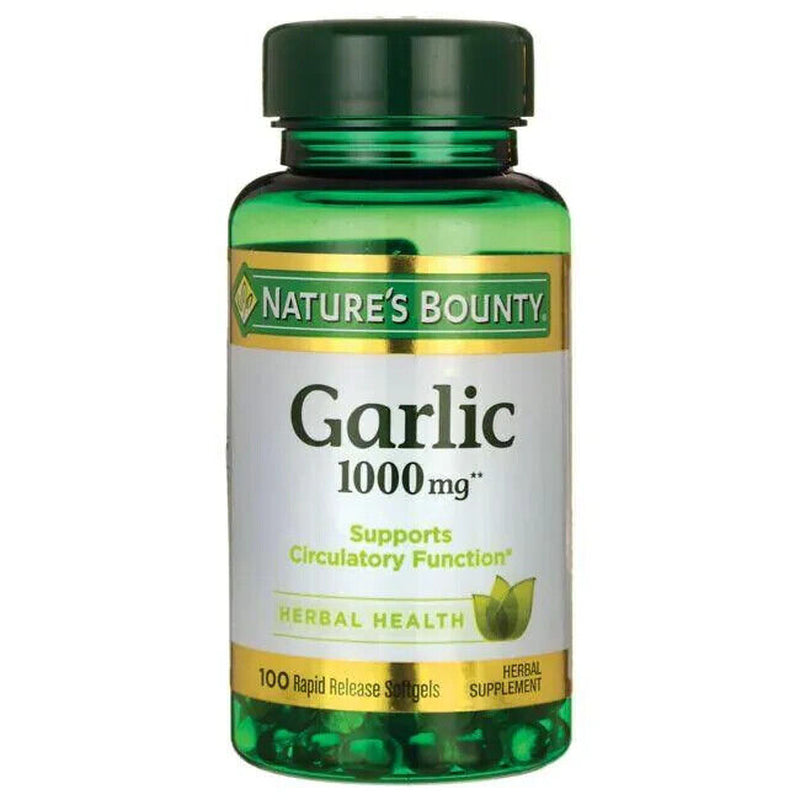 Odorless Garlic Extract 1000 Mg (Allium Sativum) 100 Softgels Circulatory Health