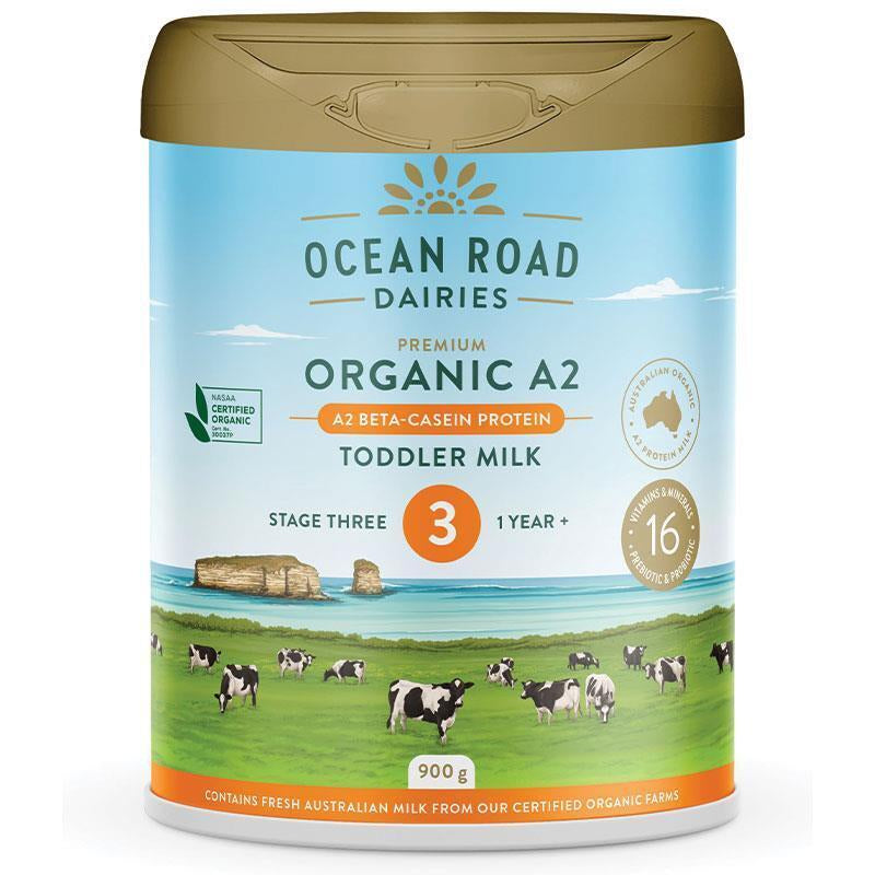 Ocean Road Dairies Organic A2 Protein Stage 3: Toddler Milk (1 Year+) 900G