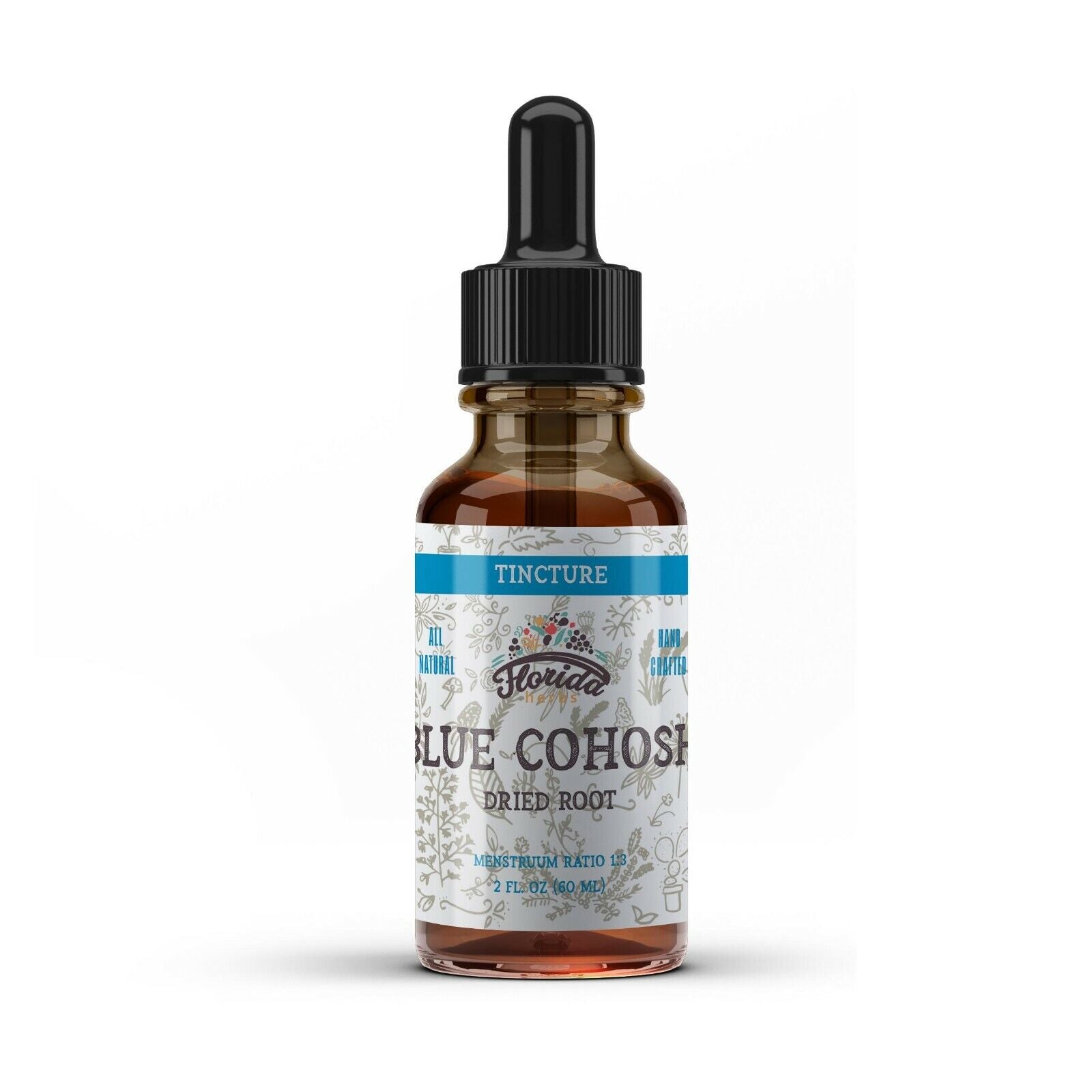 Blue Cohosh Tincture, Organic Extract Drops (Caulophyllum Thalictroides)