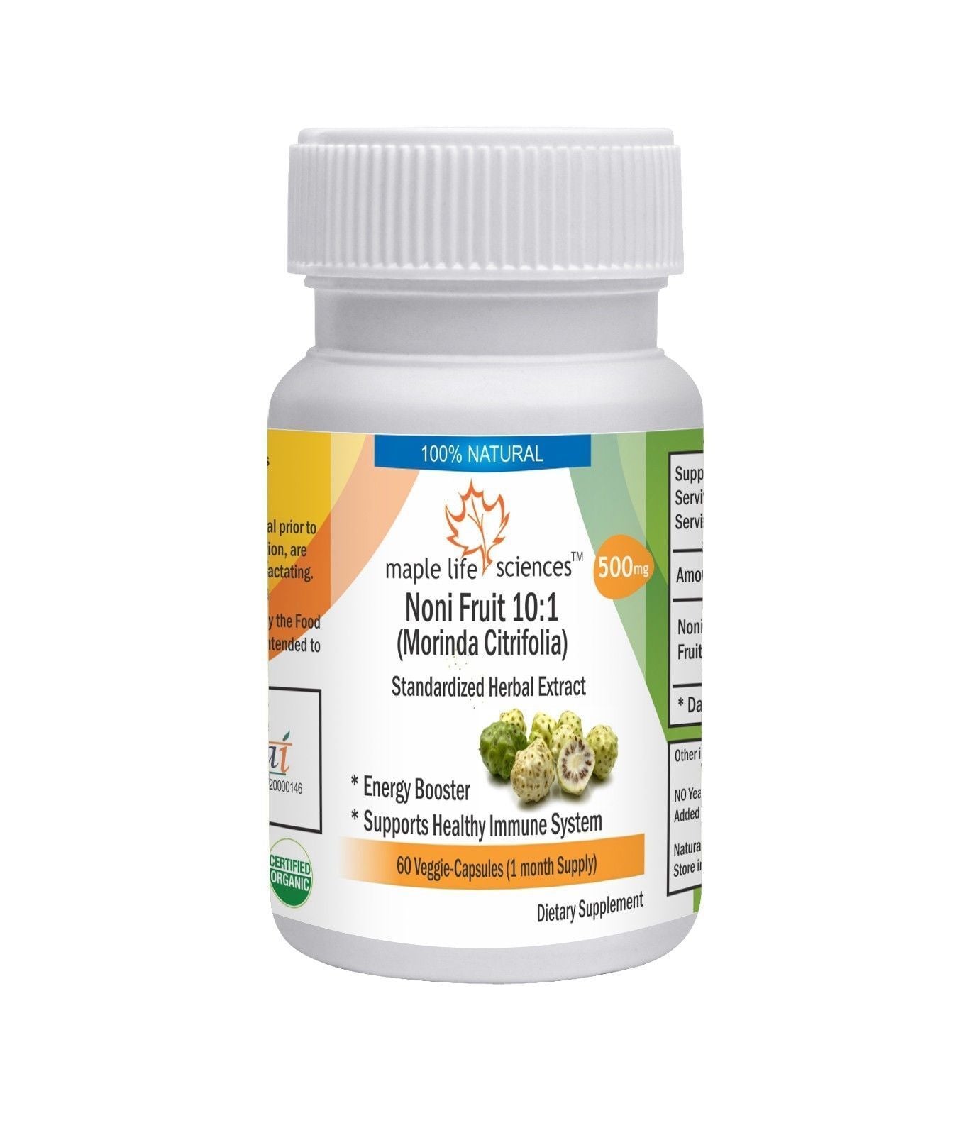 Noni Extract (10:1) Capsules (Morinda Citrifolia) for Weight Loss Energy Boost