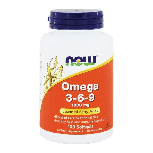 NOW Foods Omega 3-6-9 1000 Mg., 100 Softgels