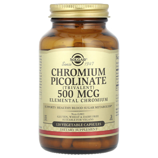 Chromium Picolinate, 500 Mcg, 120 Vegetable Capsules