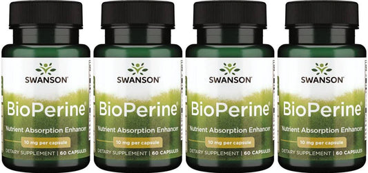 240 Caps Swanson Bioperine 10 Mg (95% Piperine) Nutrient Absorption Enhancer