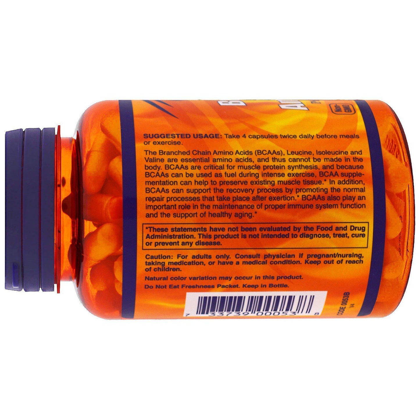 Now Foods Sports Branched Chain Amino Acids 120 Capsules GMP Quality Assured