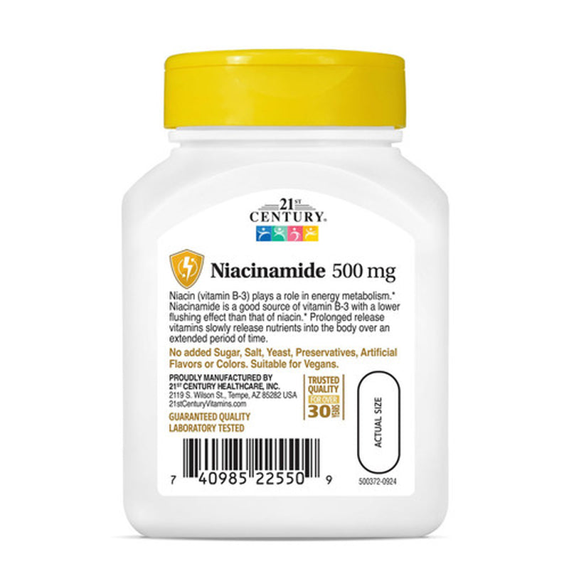 21St Century Niacinamide 500 Mg Prolonged Release Tablets, 110-Count