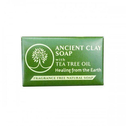 Zion Health Ancient Clay Soap with Tea Tree Oil 6 Oz Bar Soap